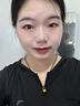 中國珠寶足金小胖福平安鎖黃金吊墜金坨寶寶黃情人節七夕禮物送女朋友老婆 小胖福黃金吊墜【約0.45g-紅繩】 曬單實(shí)拍圖