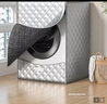 專(zhuān)用滾筒洗衣機防曬隔熱防水套罩全自動(dòng)防塵通用洗衣機保護蓋布 【記得晾衣-菱格】涂銀加厚+防曬 滾筒式12公斤【升級拒水防曬款】 曬單實(shí)拍圖