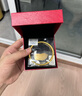 曼舒愛(ài)黃金手鐲999足金圈手鐲傳承古法金鐲子傳承女光圈送女友老婆 約20克(圈號備注，克重多退少補) 曬單實(shí)拍圖