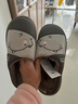 樂(lè )拖側臉熊 棉拖鞋男秋冬季防水保暖厚底棉鞋情侶居家拖鞋 灰色42-43 曬單實(shí)拍圖