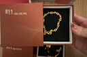周生生蝴蝶手鏈 黃金足金蝴蝶間梨型手鏈 38954B 計價(jià) 17厘米5.65克 曬單實(shí)拍圖