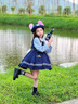 G.DUCKKIDS洛麗塔公主裙女童連衣裙夏季朱迪兒童裙子兔子警官生日蓬蓬裙春秋 朱迪裙子+裙撐 100 尺碼2~3歲【 90-100cm】 曬單實(shí)拍圖