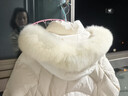 太平鳥(niǎo)女裝冬季毛領(lǐng)一手長(cháng)羽絨服A1ACD4550 米白 L 曬單實(shí)拍圖