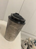 Ti artisan鈦工匠純鈦戶(hù)外咖啡杯鈦杯高檔男女士保溫杯保冷杯雙層隔熱商務(wù)杯 冰花銀 / 咖啡杯400ml 曬單實(shí)拍圖