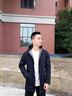 SHANSHAN杉杉【可拆帽+五防】夾克男春秋男士商務(wù)休閑夾克長袖外套男衣服 藏青色 L /175【建議110-125斤】 曬單實(shí)拍圖