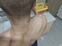 周六福足金999黃金項鏈男雙環(huán)鏈生日禮物計價A0510913 約16.51g 54cm 曬單實拍圖