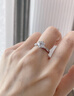 鉆之嘉pt950鉑金1克拉戒指 人工培育鉆石18K金鉆戒結(jié)婚送女友禮物情人節(jié) PT950鉑金50分【D/VS1/NGTC國檢】 12圈號 曬單實拍圖