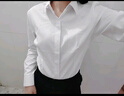 匆蒙春夏襯衫女白襯衫女簡約長袖職業(yè)裝商務(wù)休閑免燙職場通勤面試正裝 曬單實(shí)拍圖