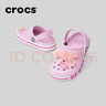 卡駱馳（CROCS）貝雅卡駱班兒童洞洞鞋沙灘鞋男女童包頭拖鞋/207018/207019 芭蕾粉/糖果粉-6TG 33 (200mm) 曬單實(shí)拍圖