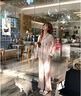 維多利亞的秘密（Victoria's Secret）田曦薇同款 宅度假水光綢家居服絲滑涼感長(cháng)袖長(cháng)褲睡衣套裝 曬單實(shí)拍圖