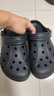 卡駱馳（CROCS）洞洞鞋貝雅男鞋女鞋輕便耐磨一腳蹬拖鞋休閑鞋|10126 黑色-001 41 /42(260mm) 曬單實(shí)拍圖