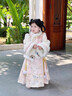 安妮優(yōu)兒（Anneyol）馬面裙女童漢服冬季2025新款古裝兒童秋冬裝國風(fēng)加厚旗袍裙拜年服 粉色 110 曬單實(shí)拍圖