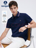 Navigare意大利小帆船男士速干抑菌涼感通勤短袖POLO衫1325525564 藍  L  曬單實(shí)拍圖