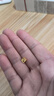 周金生黃金四葉草轉運珠小金豆豆子DIY可穿繩足金999送女友老婆生日禮物 幸運四葉草轉運珠【絨布袋+玻璃瓶】 0.1g 曬單實(shí)拍圖