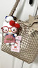 三麗鷗（SANRIO）正版廚師hellokitty包包diy掛件鑰匙扣毛絨玩偶公仔可愛(ài)送女禮物 紅眼鏡廚娘kt-包掛(50周年版 標準 曬單實(shí)拍圖