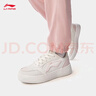 李寧奶酪丨休閑鞋女鞋輕便厚底增高拼接潮流百搭運動(dòng)鞋AGCU366 曬單實(shí)拍圖