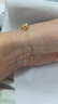 中國黃金（CHINA GOLD）四葉草黃金手鏈女足金轉運珠手串38婦女神節禮物送女友老婆生日 京速達-足金三生四葉草+18K金鏈 曬單實(shí)拍圖