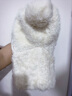 XINBUCKS精品帽子圍脖一體女防風(fēng)套頭毛線(xiàn)帽針織帽子女護耳加厚保暖雷鋒帽 白色 適合頭圍 54-60CM 曬單實(shí)拍圖