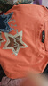 妖精的口袋復古牛仔星星無(wú)袖t恤女2025夏新款寬松休閑設計感上衣 復古臟橘色 M 曬單實(shí)拍圖