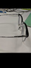 蔡司（ZEISS）鏡片近視眼鏡框男半框防藍光輻射可配帶散光度數眼睛女鈦合金鏡架 升級鈦材 黑銀 配康美達1.56變灰【0-600度】 曬單實(shí)拍圖