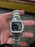 Mtin改裝金屬表帶表殼適用于卡西歐 DW5600 G-5600E GW-B5600戶(hù)外運動(dòng)防水防汗小方塊手表帶 銀色表帶表殼一套 5610mmm 曬單實(shí)拍圖