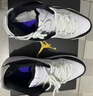 耐克（NIKE）Jordan官方耐克喬丹COURTSIDE 23男運動(dòng)鞋冬季緩震部分皮面AR1000 104白色/暗紫/黑 42 曬單實(shí)拍圖