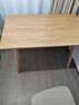 元優(yōu)實(shí)木電腦桌書(shū)桌臺式電腦家用桌子現代簡(jiǎn)約簡(jiǎn)易辦公桌桌椅組合套裝 原木款+椅子無(wú)油漆 100*60*75 曬單實(shí)拍圖