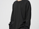 優(yōu)衣庫男裝女裝大師T AIRism棉混紡圓領(lǐng)T恤長(cháng)袖25秋冬新款479781 09 黑色 XL 曬單實(shí)拍圖