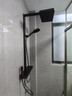九牧（JOMOO）衛浴淋浴恒溫花灑套裝全銅家用衛生間沐浴器空氣增壓 熒光-恒溫款-槍灰色（免費安裝） 曬單實(shí)拍圖
