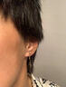 彩萊婭S925銀十字架耳釘男士潮牌朋克風(fēng)單只耳環(huán)女生氣質(zhì)耳墜養(yǎng)耳洞耳飾 十字架流蘇耳釘單只 925銀 曬單實(shí)拍圖