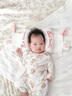 洽苒日本定型枕嬰兒0-6-12個(gè)月睡圓頭糾正偏頭型小米枕頭嬰兒定型枕 抽拉調節【小米填充-10A抗菌】粉色翅膀 默認 31x17x0cm 曬單實(shí)拍圖