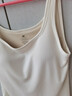 ubras【虞書(shū)欣同款】羅紋辣妹短款吊帶背心女可外穿打底 【方領(lǐng)帶杯背心】白色 M 曬單實(shí)拍圖