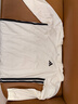 adidas三條紋休閑簡(jiǎn)約寬松長(cháng)袖T恤男女秋季新款阿迪達斯輕運動(dòng) 米白   S 曬單實(shí)拍圖