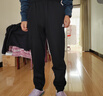 匹克運動(dòng)褲男秋季加絨保暖百搭針織束腳長(cháng)褲寬松男衛褲休閑褲DF334007 曬單實(shí)拍圖