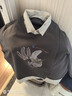 飛鳥(niǎo)和新酒假兩件拼接小個(gè)子衛衣女2026春季新款時(shí)尚翻領(lǐng)休閑上衣 拼色深灰HQC03 L 曬單實(shí)拍圖