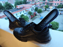 金利來(lái)（Goldlion）男鞋25年秋新款商務(wù)皮鞋輕便緩震氣墊底休閑鞋G567530642AAA黑40 曬單實(shí)拍圖