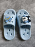 巴布豆（BOBDOG）巴布豆兒童拖鞋男女童浴室內漏水防滑洗澡速干寶寶涼拖 天藍34碼 曬單實(shí)拍圖
