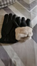 呢好酷真皮毛一體手套冬五分指防寒男女情侶加厚保暖騎車(chē)羊毛滑雪皮手套 巨厚黑色[羊皮毛內里厚約11mm XXL 曬單實(shí)拍圖