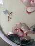 禮御友嘉純手工刺繡掛畫(huà)1-4絲荷花鳥(niǎo)現代簡(jiǎn)約蘇繡成品客廳玄關(guān)走廊裝飾畫(huà) 荷韻(83*83cm) 曬單實(shí)拍圖
