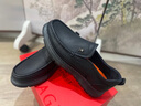 夢(mèng)特嬌（MONTAGUT）皮鞋男頭層牛皮輕奢休閑皮鞋便捷一腳蹬樂(lè)福懶人鞋防滑爸爸鞋子男 黑色（皮鞋碼） 41 曬單實(shí)拍圖