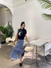 ZHR頭層羊皮革樂(lè )福鞋粗跟通勤單鞋女工作皮鞋套腳女鞋 EH227 黑色 37 曬單實(shí)拍圖