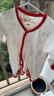微獅牧尼新生兒滿月服春秋款蛇年寶寶連體衣純棉紅色百天衣服周歲 曬單實(shí)拍圖