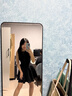 UR2025春季新款女裝摩登魅力收腰顯瘦無(wú)袖連衣裙UWG750015 曬單實(shí)拍圖
