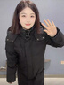 皮爾卡丹媽媽羽絨服女冬季2025年新款洋氣中年女式加厚保暖冬裝外套 黑色 5XL 建議145-150斤 曬單實(shí)拍圖