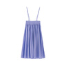無(wú)印良品（MUJI）IDEE 女式 強捻 兩穿裙 女夏季款裙子 棉麻 吊帶裙  GAD14C4S 藍紫色 L (165/72A) 曬單實(shí)拍圖