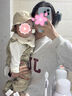 G.DUCKKIDS小黃鴨寶寶秋季套裝韓系嬰兒衣服春秋款嬰幼兒背帶褲兩件套外出服 T恤+背帶褲套裝 80cm 80 曬單實(shí)拍圖