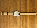海奕施真牛皮表帶柔軟舒適適用于鐵城 工 卡西歐 美 天梭表帶1135 升級款黑色白線(xiàn)-針扣：長(cháng)L碼 表耳20mm-表扣18mm 曬單實(shí)拍圖