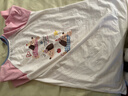 果殼（Gukoo）睡衣女夏季新款卡通插肩袖短袖女士家居服套裝 芭蕾粉套裝 M 曬單實(shí)拍圖