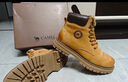 駱駝（CAMEL）【王俊凱同款】馬丁靴加絨鞋秋冬2025新款大黃靴戶外工裝登山靴 GE122W7757T 金黃色（男款） 41 曬單實(shí)拍圖