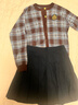 E·LAND KIDS衣戀早春新品女童復古學(xué)院風(fēng)百褶半身短裙 Navy藏青色/59 165 cm 曬單實(shí)拍圖